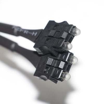câble noir OD4.0 de fibre optique servo de 180dB/Km pour l'essai d'équipement, système servo de connecteur de machine
