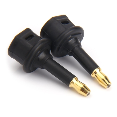 Adaptateur audio à fibre optique Toslink de sortie d'usine 3.5mini Port d'extension carré à la conversion à fibre optique