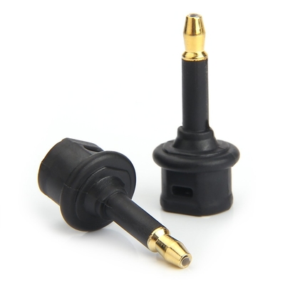 Adaptateur audio à fibre optique Toslink de sortie d'usine 3.5mini Port d'extension carré à la conversion à fibre optique