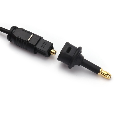 Adaptateur audio à fibre optique Toslink de sortie d'usine 3.5mini Port d'extension carré à la conversion à fibre optique
