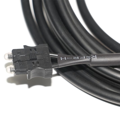 câble noir OD4.0 de fibre optique servo de 180dB/Km pour l'essai d'équipement, système servo de connecteur de machine