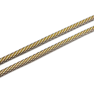 Corde de câble optique de sortie d'usine, alternative Muti Color&Patern PVC, corde de gaine LSZH tissée OD2.2/4.0/5.0/6.0