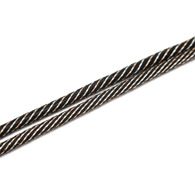 Corde de câble optique de sortie d'usine, alternative Muti Color&Patern PVC, corde de gaine LSZH tissée OD2.2/4.0/5.0/6.0