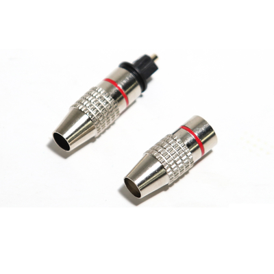 Accessoires de câble audio Toslink et coque en alliage de zinc en alliage d'aluminium personnalisée comme vous le souhaitez