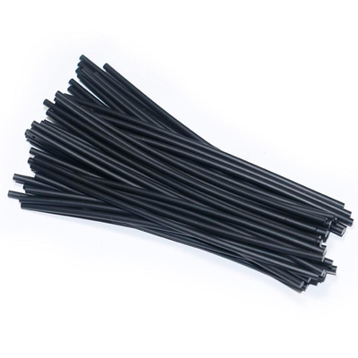 Sortie d'usine POF 10mX 6mm diamètre extérieur PVC PMMA plastique noir veste lueur câble à fibres optiques pour la lumière décorative