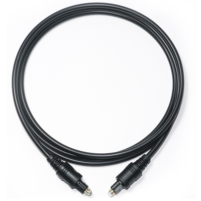 [Sortie d'usine] Toslink câble Audio optique numérique câble noir OD4.0 PVC pour barre de son TV récepteur AV Console de jeu