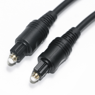 [Sortie d'usine] Toslink câble Audio optique numérique câble noir OD4.0 PVC pour barre de son TV récepteur AV Console de jeu