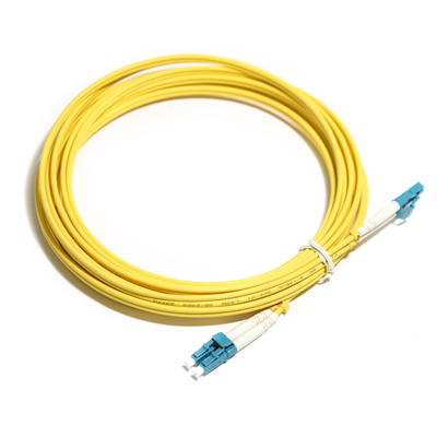 Multimode duplex jaune OM5 2M 3M 5m 10G LC-LC de corde de fibre optique pour le LAN de WLAN
