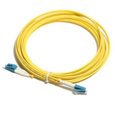 Multimode duplex jaune OM5 2M 3M 5m 10G LC-LC de corde de fibre optique pour le LAN de WLAN
