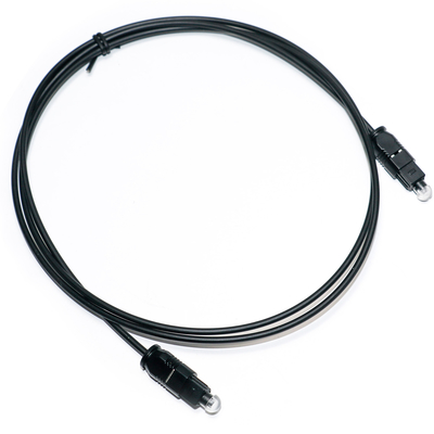 Sortie câble audio numérique optique Toslink numérique optique SPDIF ultra-mince câble en PVC Ject or plaqué capuchon de poussière