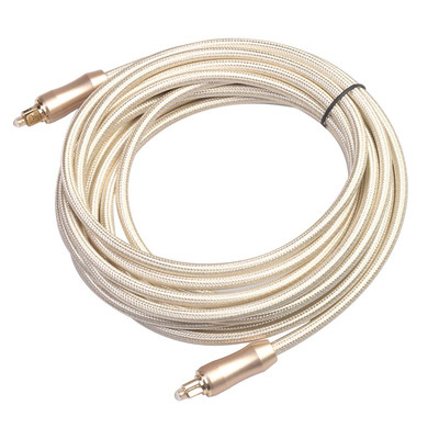 La corde audio optique de Knited de prise d'or de câble de TOSLINK a givré le théâtre à la maison du CD de Shell 1.2M For/DVD Soundbar