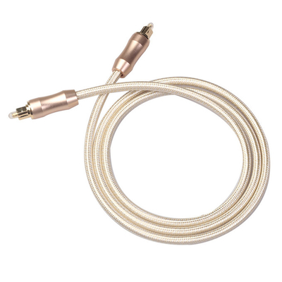 La corde audio optique de Knited de prise d'or de câble de TOSLINK a givré le théâtre à la maison du CD de Shell 1.2M For/DVD Soundbar