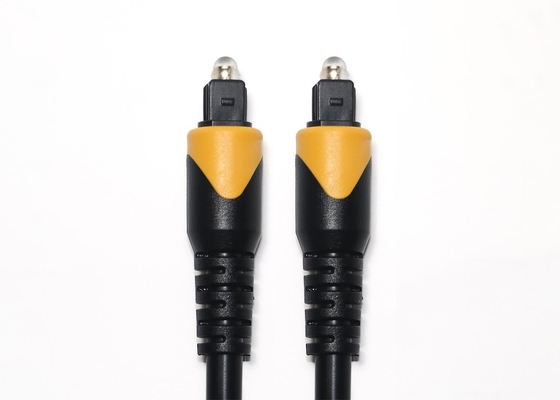 Toslink câble optique orange noir OB6.0 6MHz PVC plaqué Connecteur doré pour télévision de cinéma à domicile