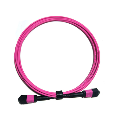MPO/PC 12 Core OM4 Fiber Patch Cord MPO Cable de tronc en fibre optique