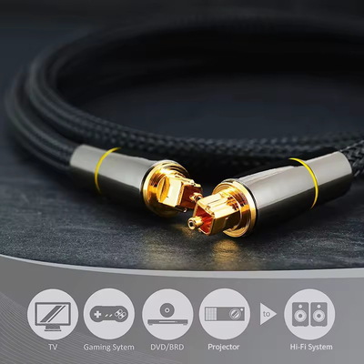 Cable audio optique numérique Toslink câble haut-parleur en fibre SPDIF fil pour carte vidéo HIFI DVD TV DTS Dolby 5.1 7.1 amplificateur audio