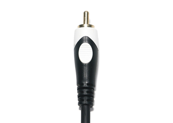 Double câble d'audio de la tête 2rca, TV DVD Digital 3,5 millimètres de câble d'audio