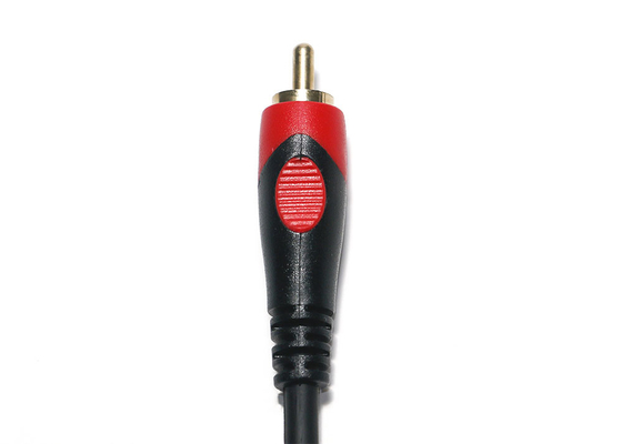 Double câble d'audio de la tête 2rca, TV DVD Digital 3,5 millimètres de câble d'audio