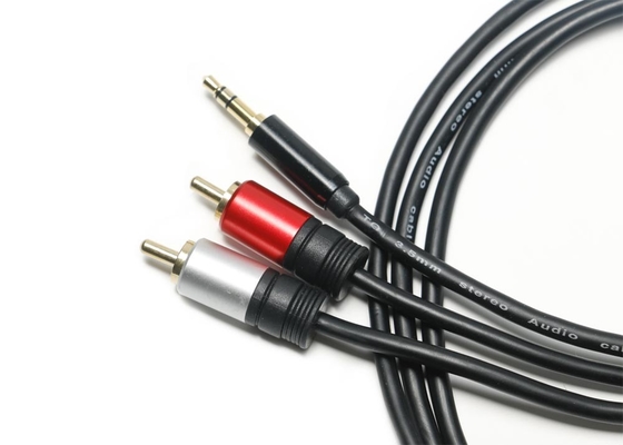 Métal Shell 3,5 millimètres Jack To Optical Cable, 2 en 1 câble à fibres optiques d'écouteur