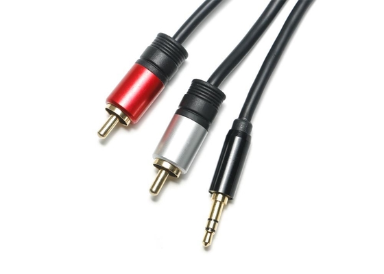 Métal Shell 3,5 millimètres Jack To Optical Cable, 2 en 1 câble à fibres optiques d'écouteur