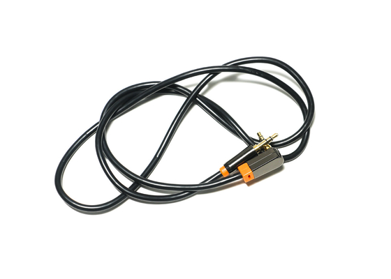 Noir 0,92 mètres de câble audio optique de Digital, câble de haut-parleur de voiture de PVC en métal de 3.5mm