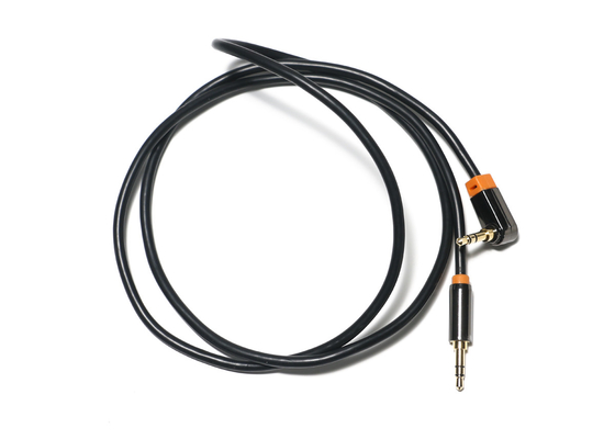 Noir 0,92 mètres de câble audio optique de Digital, câble de haut-parleur de voiture de PVC en métal de 3.5mm