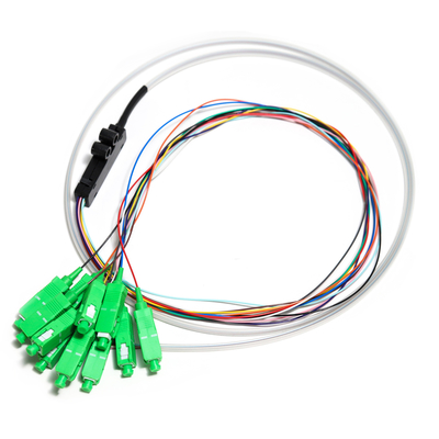 SC APC 12core Fanout Fiber Optique Pigtail SM Simplex 1.5 M Fiber Optique Pigtail/planaire Lightwave Circuit splitter