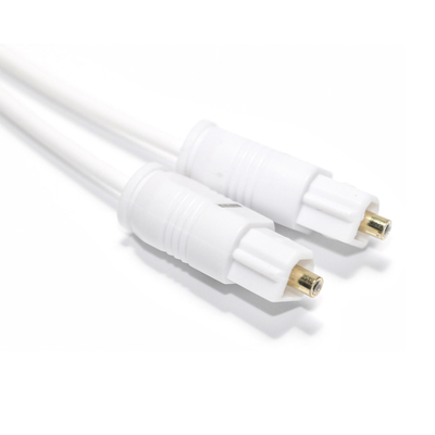 Sortie d'usine câble Audio optique numérique blanc Toslink SPDIF Ultra-mince pour la maison barre de son Mini CD