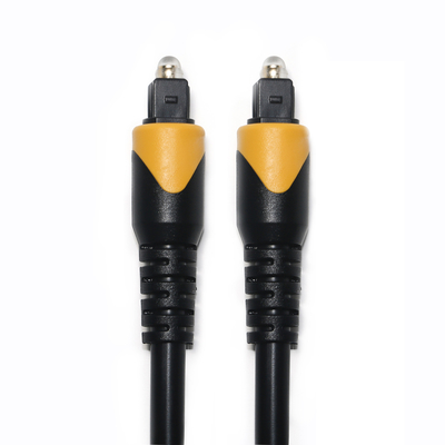 Câble numérique Toslink jaune et noir OD4.0 LSZH plaqué or PVC pour barre de son CD Home Player
