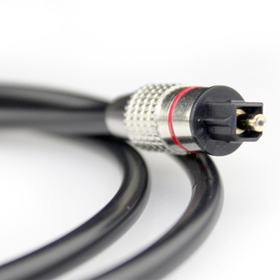 Câble Audio optique numérique TOSLINK connecteur doré en métal plaqué pour lecteur CD Home cinéma 1M/2M/3M