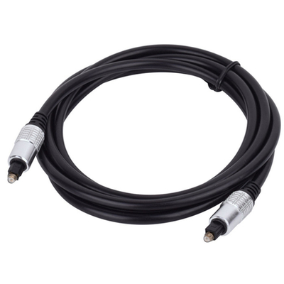 Prix ​​​​usine Brand New Toslink Fiber Optical Cable Gold Port Plaqué White Alumium Shell Pour Home Theatra 1.2M
