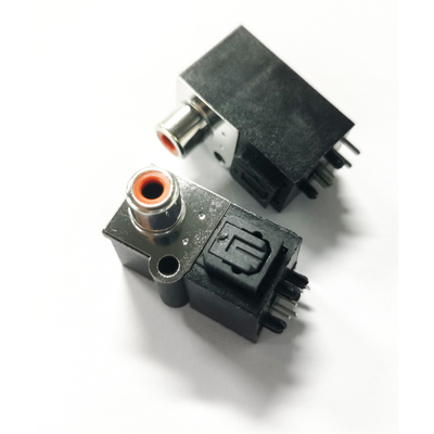 AV-GQ-R004 Récepteur Optique Toslink JackConnector Prise Verticale Femelle Transmission/Réception Fin) pour Audio PCB