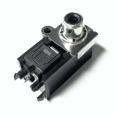 AV-GQR05B Optica Jeck 25Mbps 3-5V connecteur Toslink optique numérique prise femelle verticale