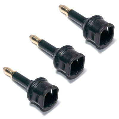 Adaptateur audio à fibre optique Toslink de sortie d'usine 3.5mini Port d'extension carré à la conversion à fibre optique