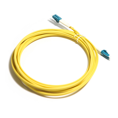 Multimode duplex jaune OM5 2M 3M 5m 10G LC-LC de corde de fibre optique pour le LAN de WLAN