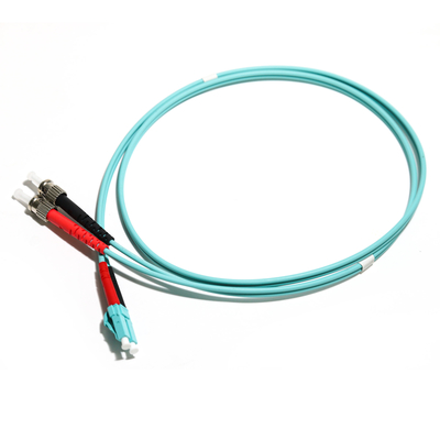 LAN optique duplex de la corde OD3.0 OM3 0.8M 1.5M 2M For WLAN de fibre multimode de 10G LC-ST