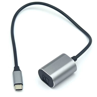 TOSLINK câble audio optique féminin avec connecteur USB-C mâle pour haut-parleur barre de son Idéal pour les installations de divertissement professionnel ou personnel