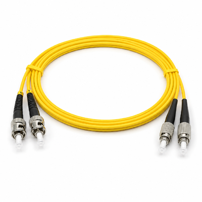 Cordon de raccordement à fibre optique double mode double cœur ST FC pour réseau de connexion LAN WLAN